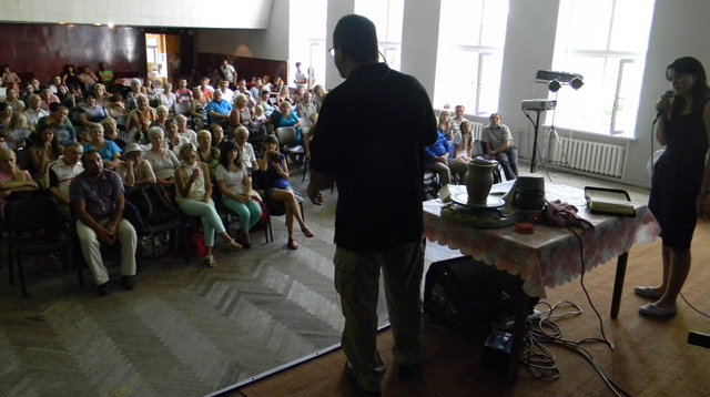 Preaching in Mariupol