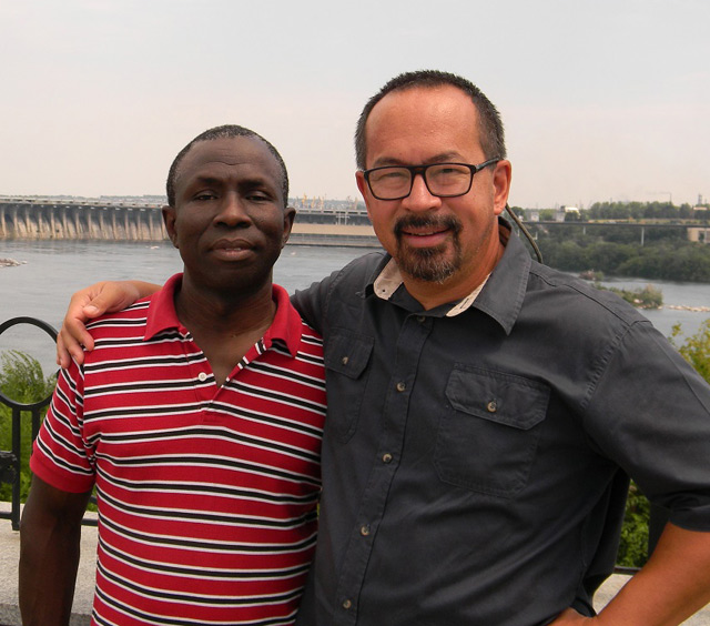 With Pastor Sampson Boatri